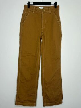TNA Straight-Leg Carpenter Pants in Caramel Brown